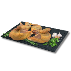 Poulet coupé en 4
